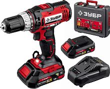картинка Дрель аккумуляторная ЗУБР ДШУ-185-22 18В, 2аккум., кейс ЗУБР ДШУ-185-22 18В, 2аккум., кейс от магазина Tovar-RF.ru