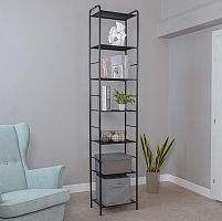 картинка Стеллаж ЗМИ Стеллаж "Валенсия 17" (Черный) СТВ17 Ч ЗМИ Стеллаж "Валенсия 17" (Черный) СТВ17 Ч от магазина Tovar-RF.ru