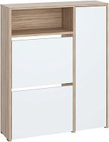 картинка Модульная мебель МЕБЕЛЬ-КОМПЛЕКС ЛАЙТ Обувница 2 секц с дверкой Дуб Сонома / Белый (1 кор.) МЕБЕЛЬ-КОМПЛЕКС ЛАЙТ Обувница 2 секц с дверкой Дуб Сонома / Белый (1 кор.) от магазина Tovar-RF.ru