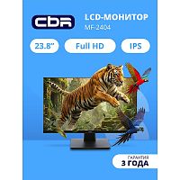 картинка cbr lcd монитор 23.8" mf-2404, ips, fhd 1920x1080, 100гц, 1*hdmi/1*vga, внутренний бп, черный, кабель hdmi [lcd-mf2404-opc] от магазина Tovar-RF.ru