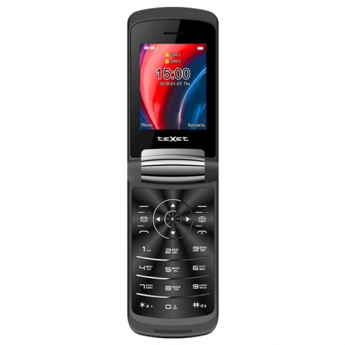 картинка texet tm-317 мобильный телефон цвет черный от магазина Tovar-RF.ru