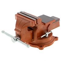 картинка SPARTA Тиски слесарные, 100 мм, поворотные, с наковальней [186235] от магазина Tovar-RF.ru