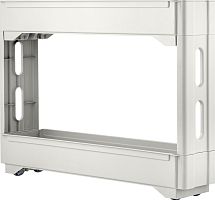 картинка Этажерка KEEPLEX KL383712048 Regular на колесиках двухсекционная УЗКАЯ 53,7х13,8х45 см белое облако от магазина Tovar-RF.ru