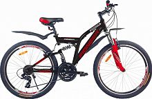 картинка велосипед pioneer adrenalin 26"/17" black-red-whiteот магазина Tovar-RF.ru
