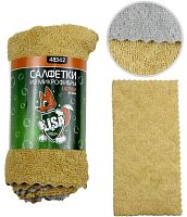 картинка набор салфеток li-sa из экстраплотной микрофибры в наборе (3 шт-30х30см) универсальные, плотность 300г/м2 48342 от магазина Tovar-RF.ru