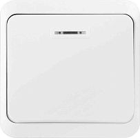 картинка выключатель SMARTBUY (SBE-03w-10-SW1-1) Юпитер, 1-клавишный, белый от магазина Tovar-RF.ru