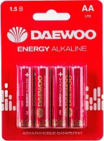 картинка Батарейка DAEWOO LR6/4BL Energy Alkaline от магазина Tovar-RF.ru