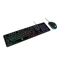 картинка dialog проводной игровой набор kmgk-1707u black gan-kata - клавиатура + опт. мышь с rgb подсветкой от магазина Tovar-RF.ru