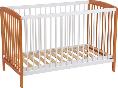 картинка кроватка polini кроватка детская polini kids simple 101, белый-бук (1кор) от магазина Tovar-RF.ru