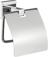 картинка GFMARK 84003 Держатель туалетной бумаги с экраном, на квадратном основании, цвет ХРОМ от магазина Tovar-RF.ru