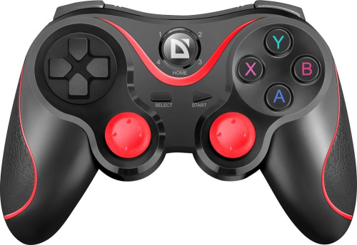 картинка беспроводной геймпад defender (64284) impulse 4.2 bluetooth,android,tv черный defender (64284) impulse 4.2 bluetooth,android,tv черный от магазина Tovar-RF.ru