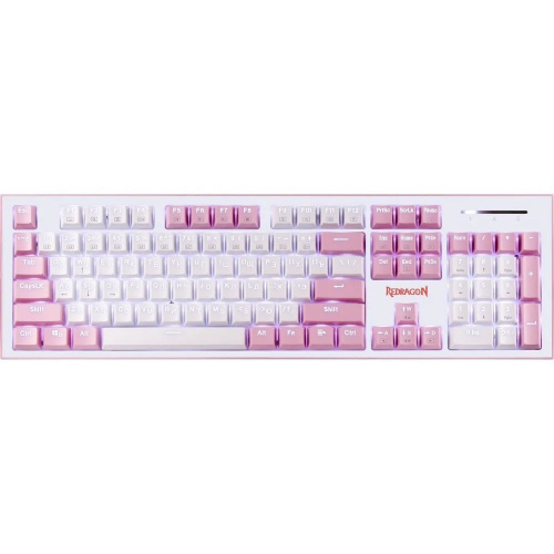 картинка механическая клавиатура hades розовая, тихая, 104 клавиши redragon от магазина Tovar-RF.ru