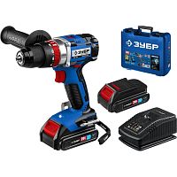 картинка Ударная дрель-шуруповерт Зубр DBS-201-22 2Ач,  с двумя аккумуляторами от магазина Tovar-RF.ru