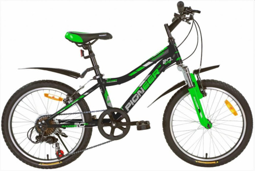 картинка велосипед pioneer ranger 20"/11" black-green-silver pioneer ranger 20"/11" black-green-silverот магазина Tovar-RF.ru