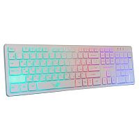 картинка dialog gan-kata клавиатура kgk-17u white - игровая с rgb-подсветкой, usb, белая              от магазина Tovar-RF.ru