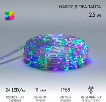 картинка дюралайт neon-night (121-328-14) набор дюралайта led фиксинг (2w), мультиколор, 24 led/м, 25 м в наборе от магазина Tovar-RF.ru