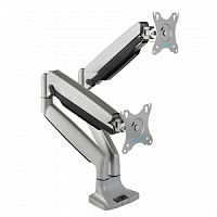 картинка Kromax OFFICE-22 silver Настольный кронштейн для мониторов 17"-35" (до 2x15 кг) от магазина Tovar-RF.ru