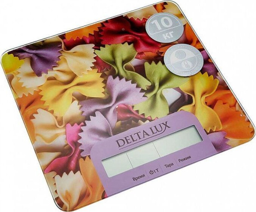 картинка весы кухонные delta lux de-002ke "фарфалле" delta lux de-002ke от магазина Tovar-RF.ru