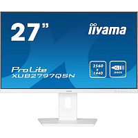 картинка lcd iiyama 27" xub2797qsn-w2 белый {ips 2560x1440 100hz 1ms 300cd hdmi displayport(in+out) usb3.2 usb-c3.2(65w) usb-c3.2(15w) rj-45 2x2w has pivot} от магазина Tovar-RF.ru