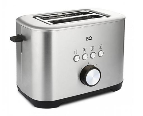 картинка тостер bq t1010 стальной-черный от магазина Tovar-RF.ru