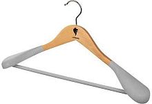 картинка LEONORD Вешалка деревянная с широкими плечами, флокированная, светлое дерево (107884) LEONORD Вешалка деревянная с широкими плечами, флокированная, светлое дерево (107884) от магазина Tovar-RF.ru