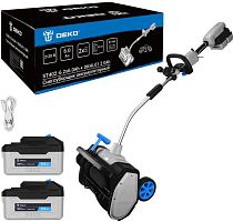 картинка Снегоуборщик аккумуляторный DEKO ST402-6, 2*20В, 2*6.0Ач со съёмной фарой DKHL01 2.0Ач 083-4444 от магазина Tovar-RF.ru