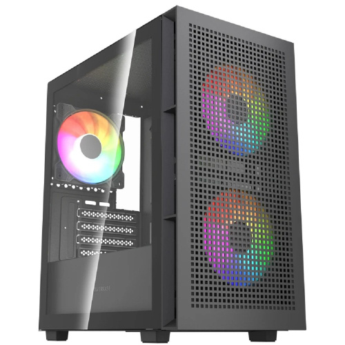 картинка Powercase Корпус Mistral SM05 ARGB, Tempered Glass, 3x120mm ARGB PWM fans, чёрный, mATX (CMMSM05B-A3) магазин Tovar-RF.ru являющийся официальным дистрибьютором в России картинка Powercase Корпус Mistral SM05 ARGB, Tempered Glass, 3x120mm ARGB PWM fans, чёрный, mATX (CMMSM05B-A3) от магазина Tovar-RF.ru