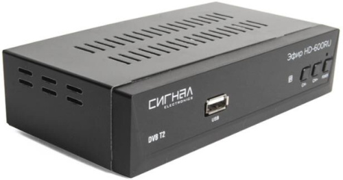картинка ресивер цифровой эфир hd-600ru dvb-t2/wi-fi/дисплей, металл от магазина Tovar-RF.ru