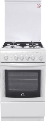 картинка плита газовая de luxe 506040.01г (916702) бел от магазина Tovar-RF.ru