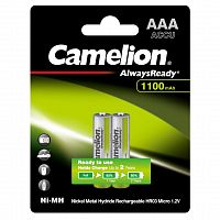 картинка Camelion  AAA-1100mAh Ni-Mh BL-2 (NH-AAA1100BP2, аккумулятор,1.2В) (2 шт. в уп-ке) от магазина Tovar-RF.ru