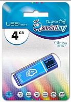 картинка usb флеш smartbuy (sb4gbgs-b) 4gb glossy series blue от магазина Tovar-RF.ru