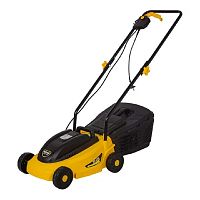 картинка Huter ELM-1100 Газонокосилка электрическая [70/4/2] { 220В, 1,1 кВт, высота среза 28 / 45 / 55 мм, ширина среза 380 мм, объем травосборника 28 л } от магазина Tovar-RF.ru