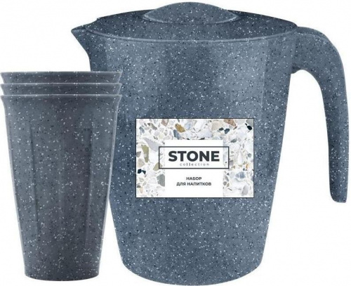 картинка набор для напитков sugar&spice se182811026 stone темный камень (4 предмета)от магазина Tovar-RF.ru