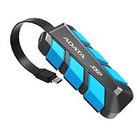 картинка твердотельный накопитель/ adata external ssd sc740, 1000gb, type-c, usb 3.2 gen2, r/w 1050/1000 mb/s, 121.8x40.5x22.3mm, blue от магазина Tovar-RF.ru