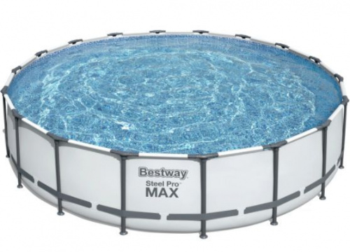 картинка бассейн каркасный bestway бассейн каркасный steel pro max, 549 х 122 см, фильтр-насос, лестница, тент, 56462от магазина Tovar-RF.ru