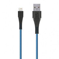картинка кабель smartbuy (ik-520n-2 blue) usb - 8 pin, "карбон"- 2.0 м,синий от магазина Tovar-RF.ru