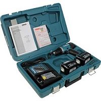 картинка Makita DF332DWAE Дрель ак б\щет,{10.8В,2х2Ач Li-ion(слайдер),БЗП-10мм,0-450\0-1500\м,35\21Нм,1кг,чем,подсв} от магазина Tovar-RF.ru