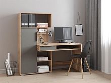 картинка Стол НК-МЕБЕЛЬ КВАДРО стол письменный Дуб Вотан/Графит 74264629 (3 кор.) НК-МЕБЕЛЬ КВАДРО стол письменный Дуб Вотан/Графит 74264629 (3 кор.) от магазина Tovar-RF.ru