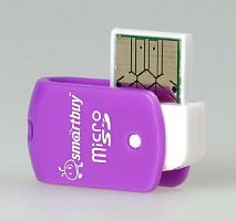 картинка устройство чтения карт памяти smartbuy (sbr-706-f) microsd фиолетовый от магазина Tovar-RF.ru