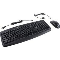 картинка клавиатура + мышь genius smart km-200  комплект, черный, usb   31330003402/31330003416  от магазина Tovar-RF.ru
