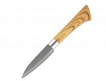 картинка Нож MALLONY Нож с пластиковой рукояткой под дерево FORESTA для овощей 9 см (103564) от магазина Tovar-RF.ru