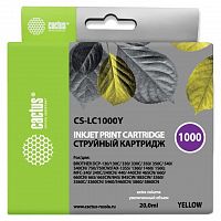 картинка картридж струйный cactus cs-lc1000y желтый (20мл) для brother dcp 130c/330с/mfc-240c/5460cn от магазина Tovar-RF.ru
