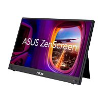 картинка монитор lcd 15.6" mb16ahg/ asus zenscreen mb16ahg 15.6", portable monitor full hd (1920x1080), ips, 144hz, 300 cd/m2, 3ms(gtg), 1200:1, amd freesync, usb-c *2, microhdmi, black+dark gray от магазина Tovar-RF.ru