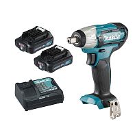 картинка Makita TW141DWAE Гайковерт ак(уд) [TW141DWAE] { 12В,2х2Ач Li-ion,0-3200у\м,145Нм,квадрат 1\2",1.1кг,чем,подсв,M8-M16 } от магазина Tovar-RF.ru