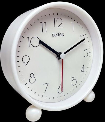картинка Часы PERFEO (PF_C3163) Quartz "PF-TC-018" белые PERFEO (PF_C3163) Quartz "PF-TC-018" белые от магазина Tovar-RF.ru