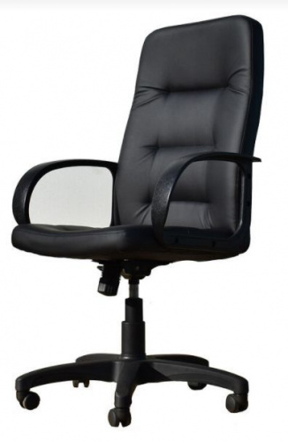 картинка Кресло компьютерное ЯрКресло Кресло Кр36 ТГ ПЛАСТ ЭКО1 (экокожа черная) от магазина Tovar-RF.ru