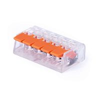 картинка Cabeus MX-415 Клемма соединительная универсальная 5-ти проводная с рычагом 0,14-2,5/4,0 (10шт) (WAGO 221-415) от магазина Tovar-RF.ru