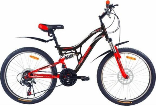 картинка велосипед pioneer forsage 24"/14" black-red-grayот магазина Tovar-RF.ru