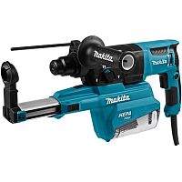 картинка Makita HR2652 Перфоратор SDS-Plus [HR2652] { SDS+,800Вт,3реж,2.9Дж,0-4600у\м,3.0кг,чем,комплект д\сбора пыли с фильтром HEPA } от магазина Tovar-RF.ru