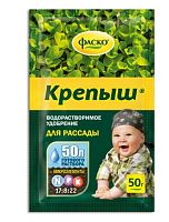 картинка Удобрение ФАСКО Удобрение сухое Крепыш минеральное для рассады водорастворимое 50гр от магазина Tovar-RF.ru